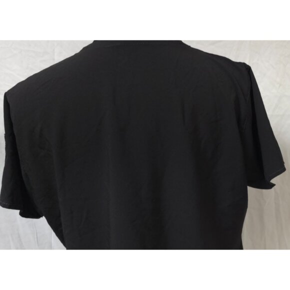Carhartt Force Womens XL Modern Fit Black Short Sleeve Stretch V-Neck Scrub Top - Picture 8 of 14